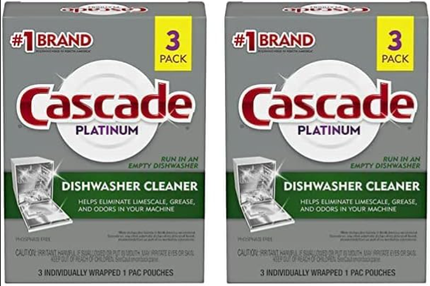 Cascade 3 pack dishwasher cleaning pods