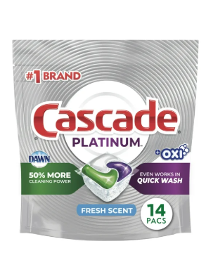 Cascade 14 count Platinum Plus Action Pacs