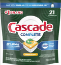Cascade 21 count lemon scent