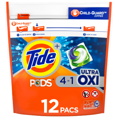 Tide 12 count 4 in 1 ultra+oxi