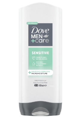 dove 400ml men sensitive