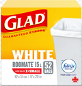 Glad Febreze Garbage Bags White extra small 52CT